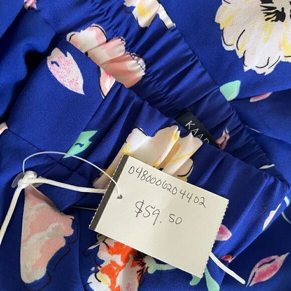 KAARI BLUE High Waist Floral Print Shorts Size Medium - Picture 2 of 6